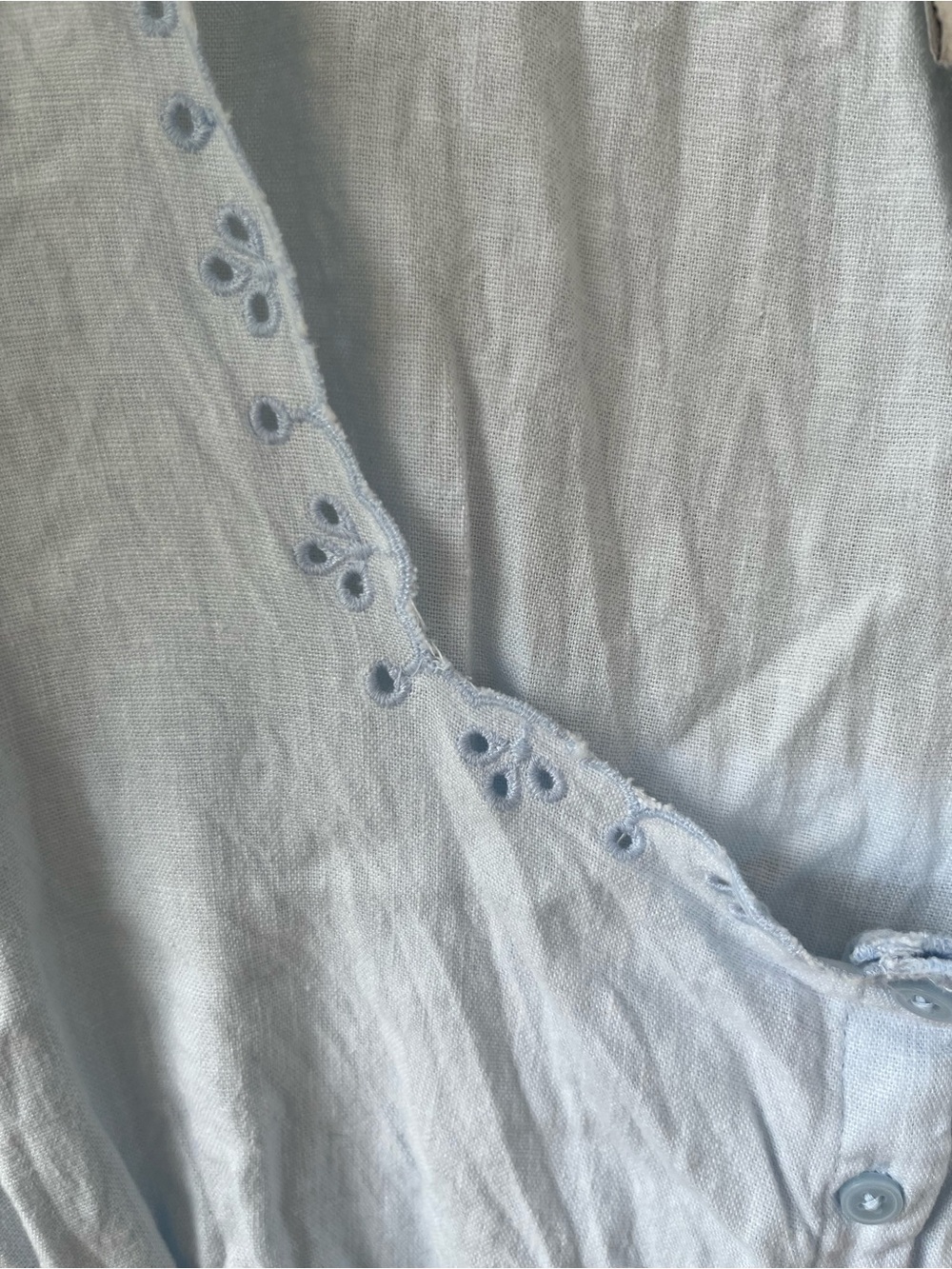 A New Day XL Linen & Cotton Cropped Top - Picture 4 of 8